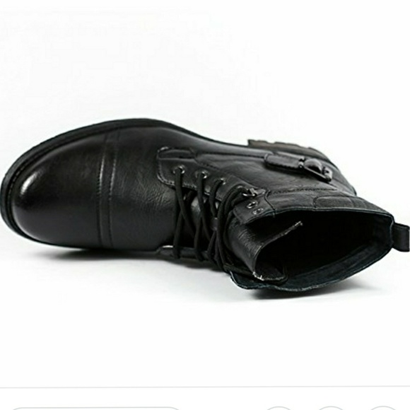 Last 9 Men's combat boots LEATHER LINING - Picture 2 of 4